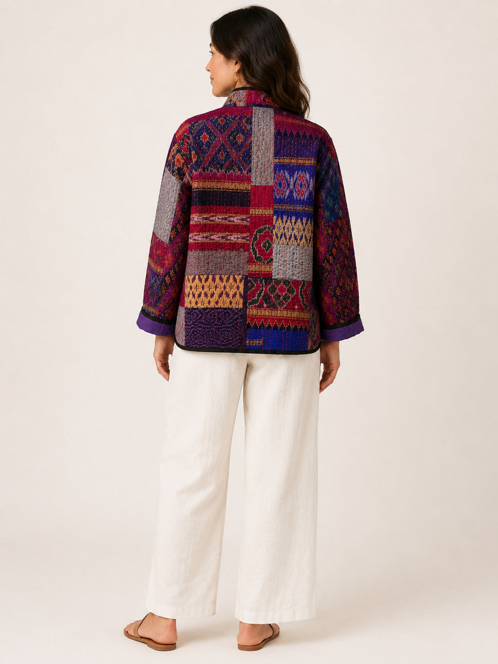 Amethyst Mosaic Silk Jacket