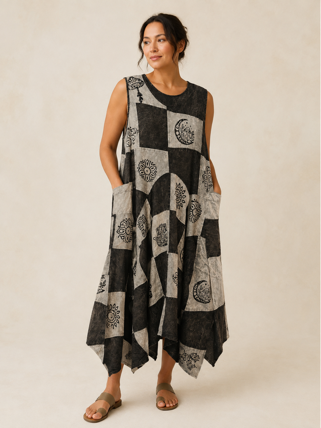Moonstone Patchwork Dress