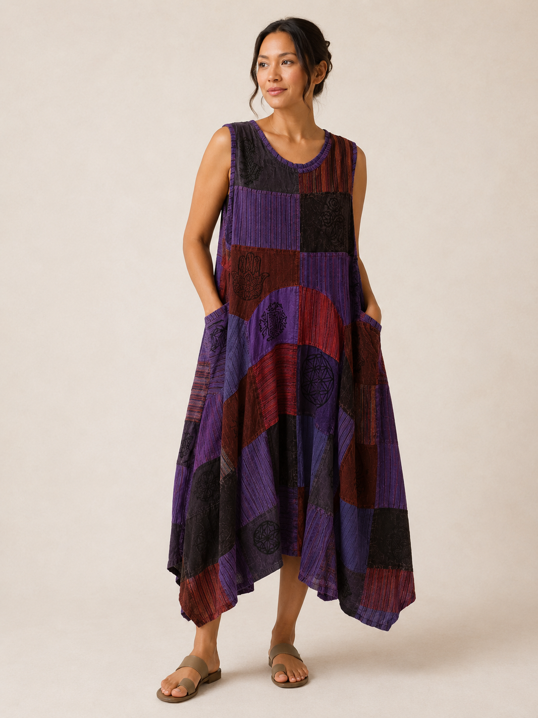 Plum Wanderer Dress